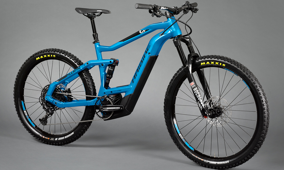 Фотография Электровелосипед Haibike XDURO AllMtn 3.0 27,5" (2020) 2020 Сине-черный